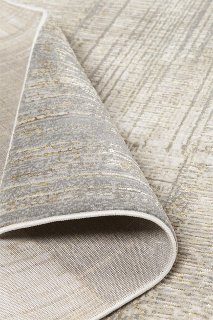 10 x 13 Gray & Ivory Stain Resistant Rug