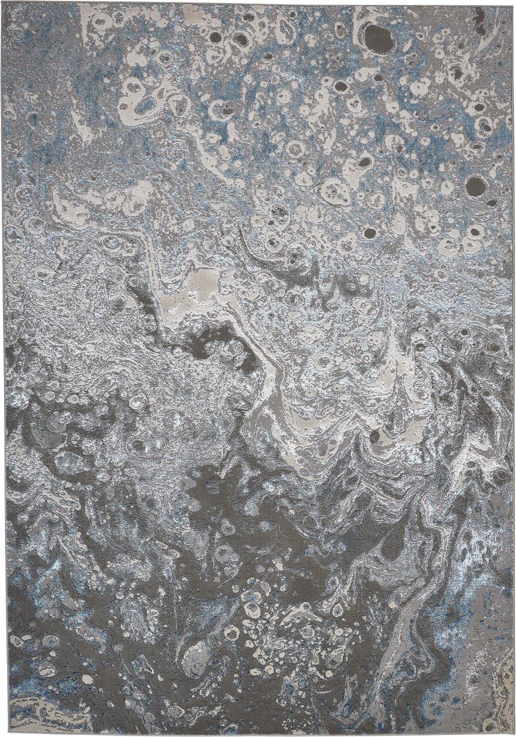 10 x 13 Blue & Gray Power Loom Rug