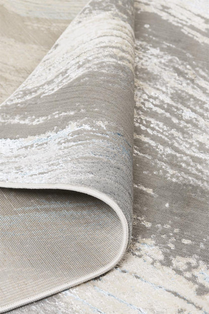 12 x 15 Gray Ivory & Blue Rug