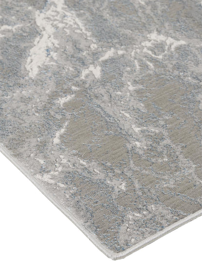 8 x 10 Gray & Ivory Rug