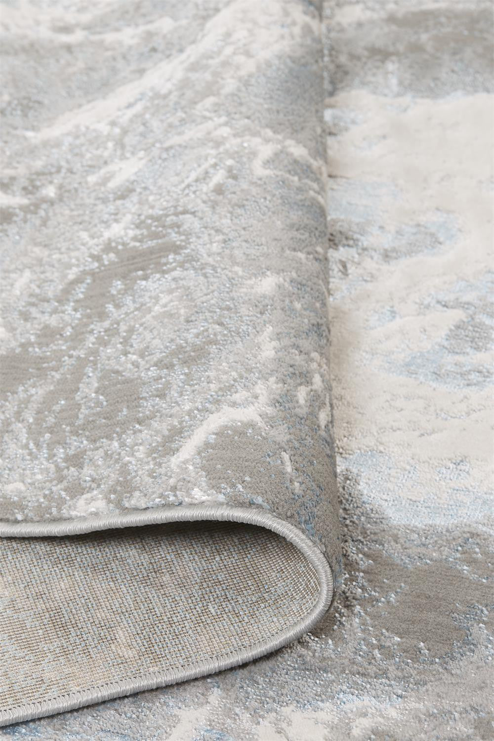 8 x 10 Gray & Ivory Rug