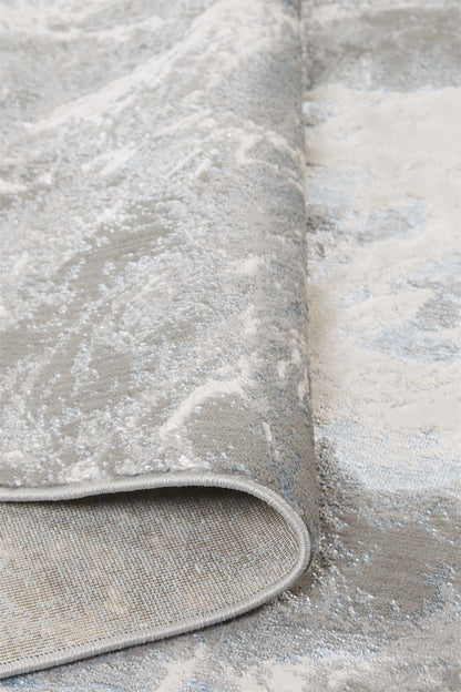 8 x 10 Gray & Ivory Rug