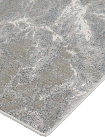 8 x 10 Gray & Ivory Rug