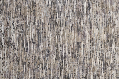 4 x 6 Gray Blue & Silver Wool Hand Knotted Rug