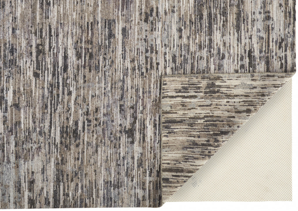 9 x 12 Gray Blue & Silver Wool Hand Knotted Rug