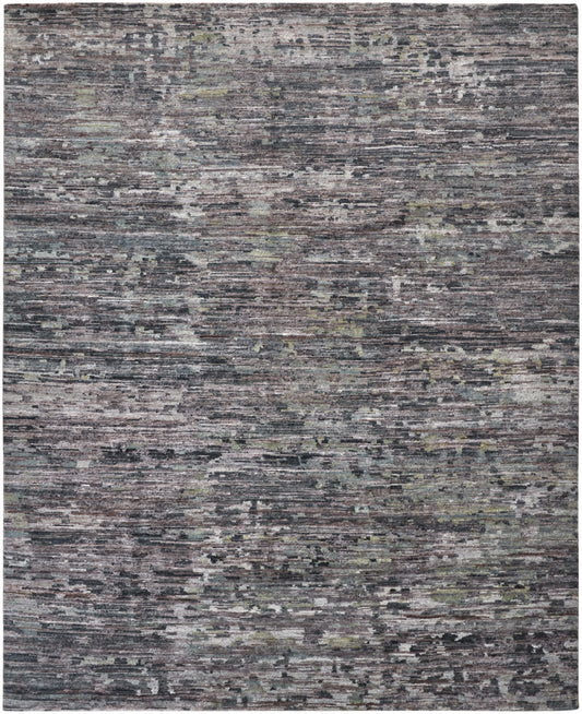 10 x 13 Blue & Gray Wool Hand Knotted Rug