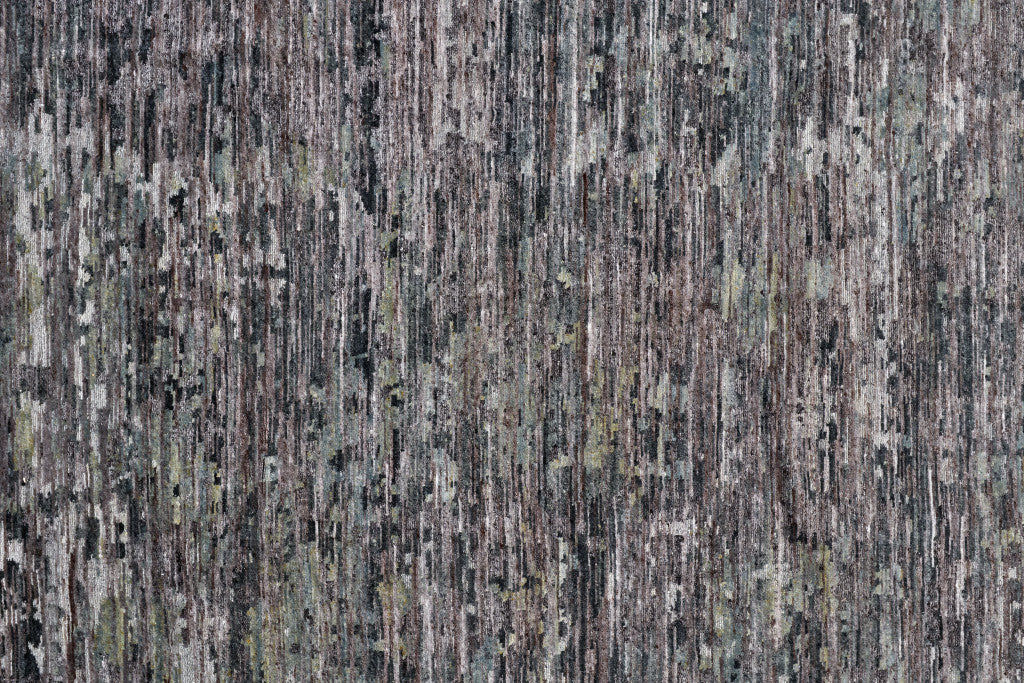 10 x 13 Blue & Gray Wool Hand Knotted Rug