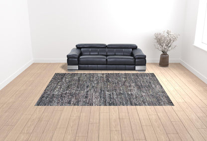 10 x 13 Blue & Gray Wool Hand Knotted Rug