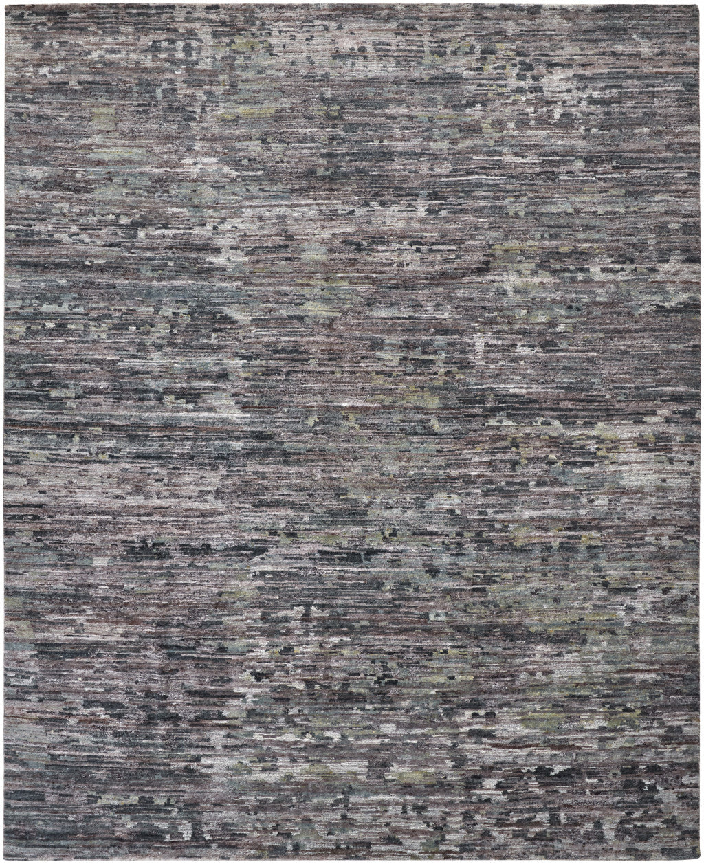 12 x 15 Blue & Gray Wool Hand Knotted Rug