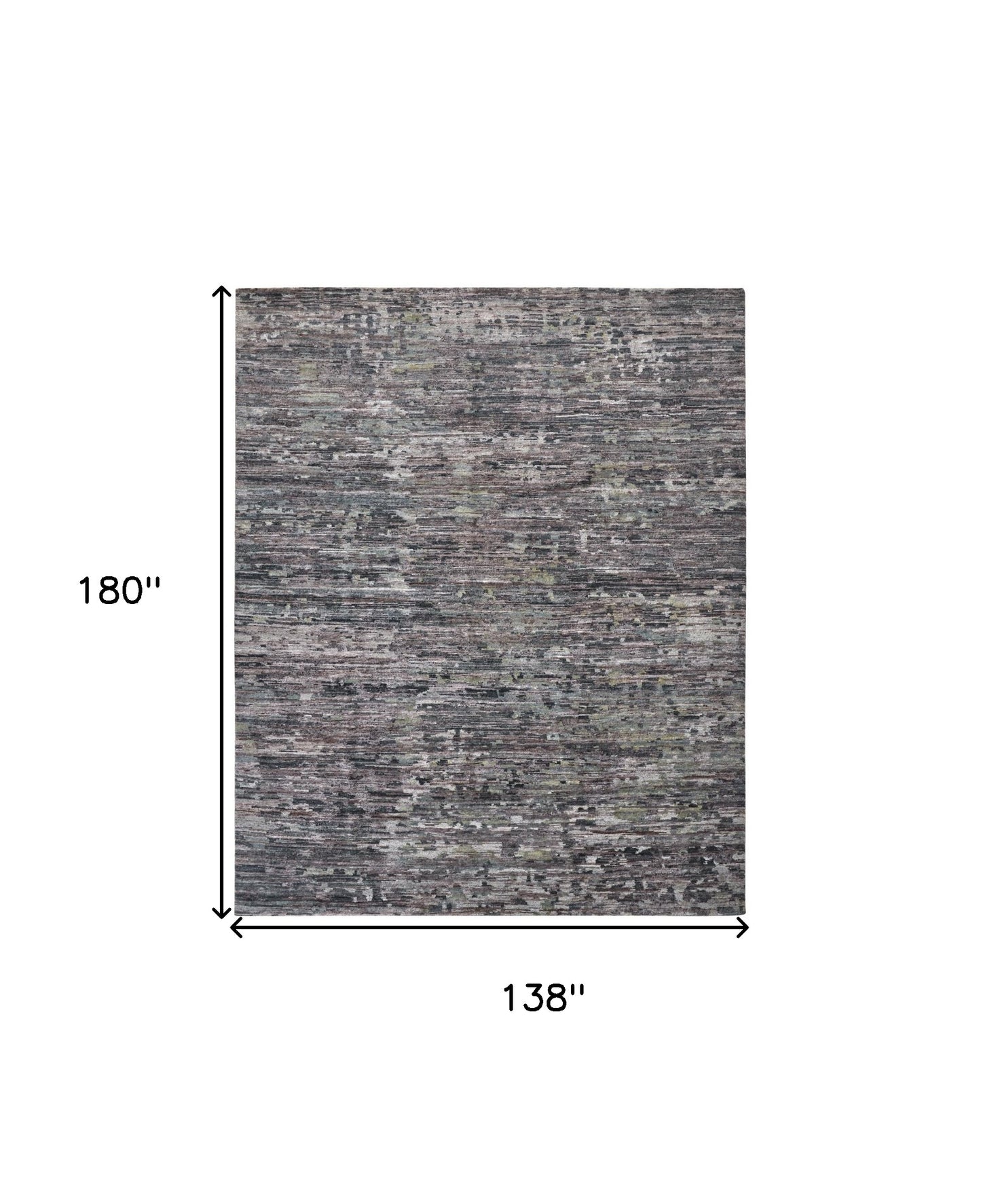 12 x 15 Blue & Gray Wool Hand Knotted Rug