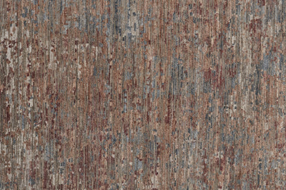 9 x 12 Red & Blue Wool Hand Knotted Rug