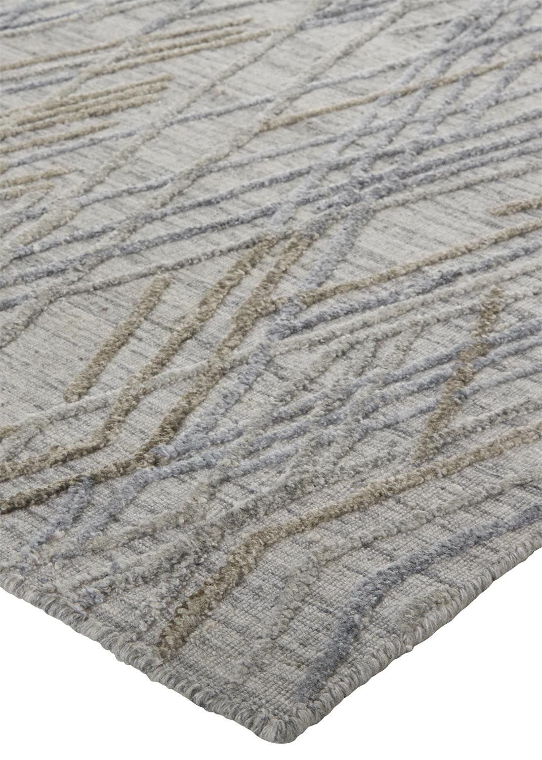 9 x 12 Gray & Blue Hand Woven Rug