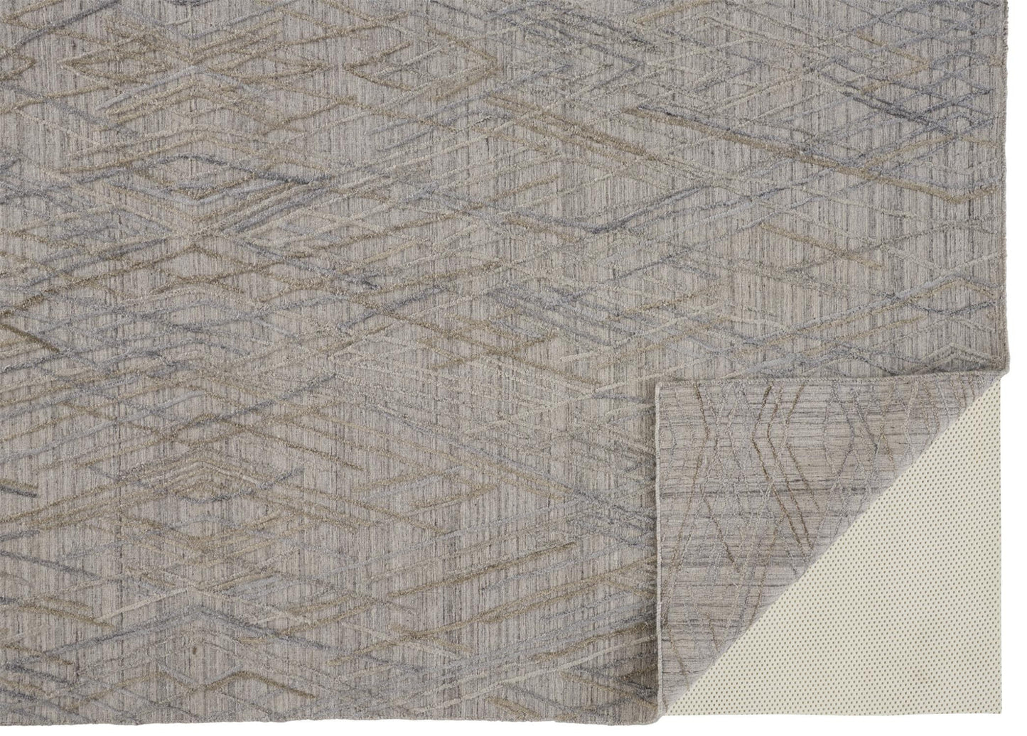 9 x 12 Gray & Blue Hand Woven Rug