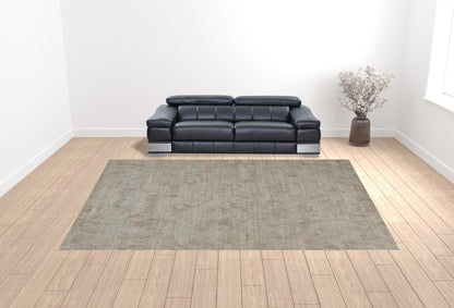 12 x 15 Gray & Taupe Hand Woven Rug