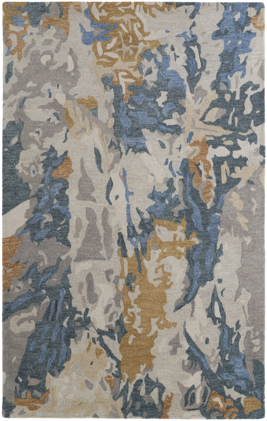 9 x 12 Blue & Gray Hand Tufted Rug