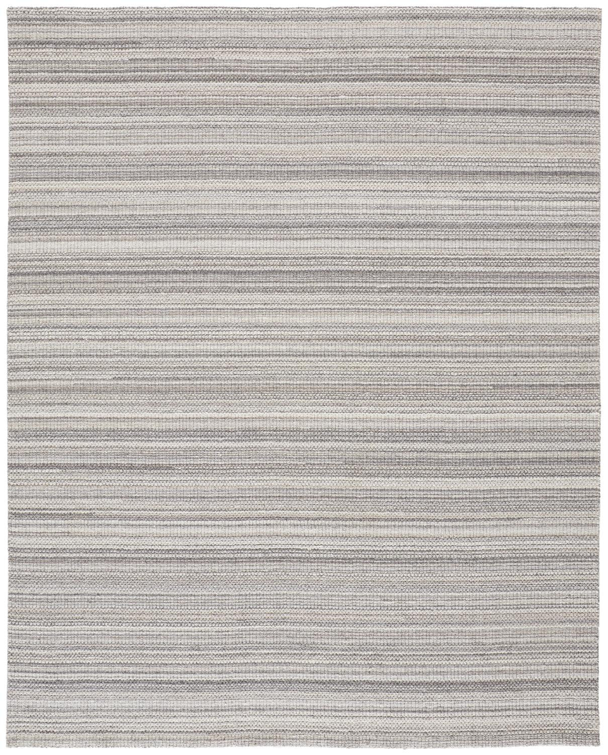 9 x 12 Gray & Taupe Wool Hand Woven Stain Resistant Rug