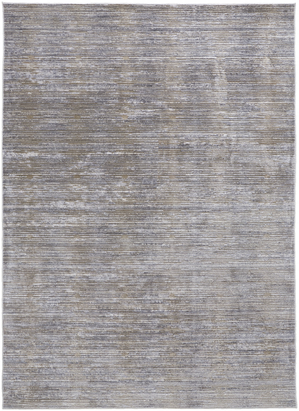 12 x 15 Taupe Silver & Tan Power Loom Rug