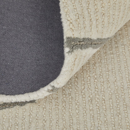 12 x 15 Gray & Ivory Wool Hand Tufted Rug