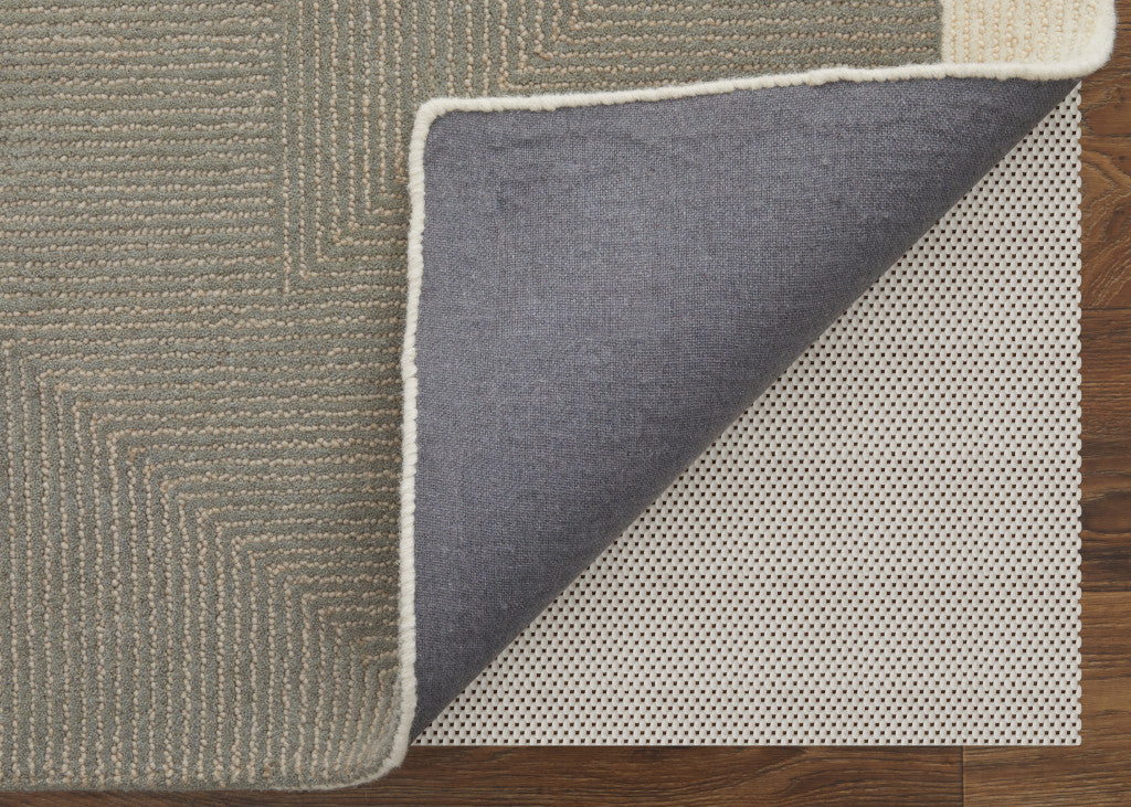9 x 12 Black & Gray Wool Geometric Hand Tufted Rug