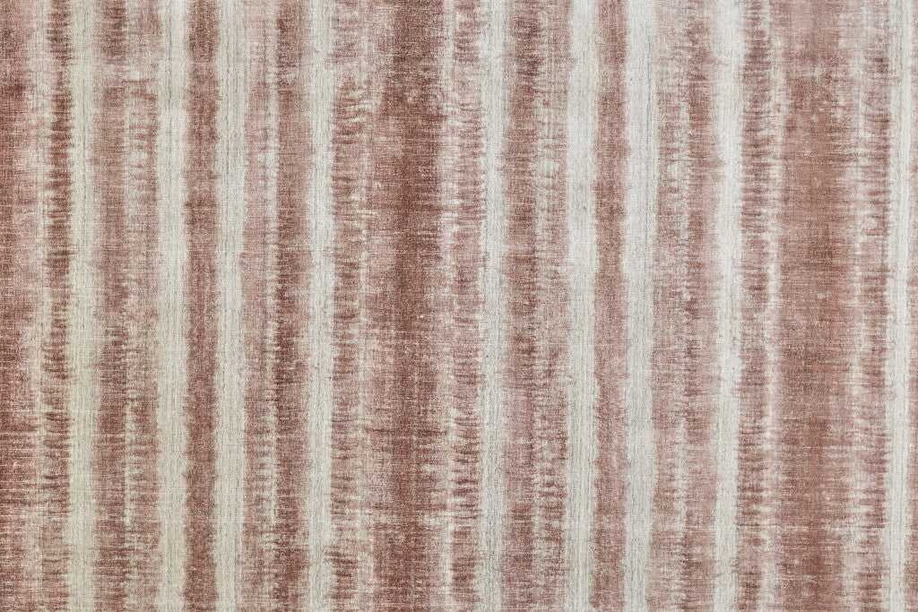 9 x 12 Tan Ivory & Pink Hand Woven Rug
