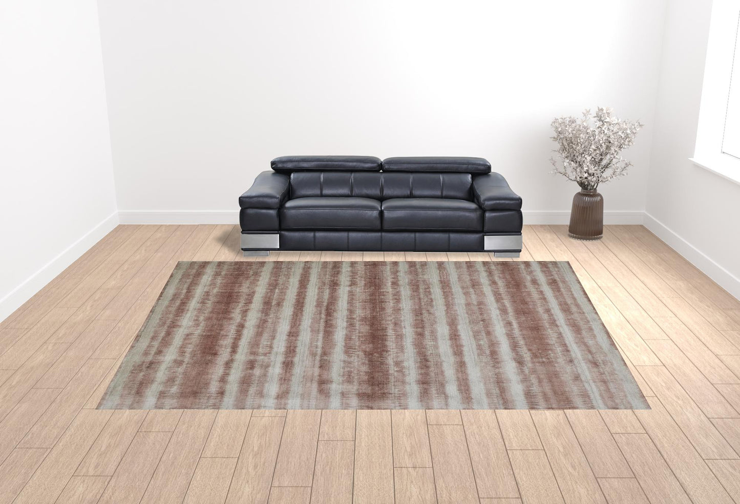 12 x 15 Tan Ivory & Pink Hand Woven Rug