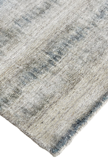 9 x 12 Gray Blue & Green Hand Woven Rug