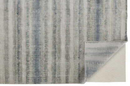 9 x 12 Gray Blue & Green Hand Woven Rug