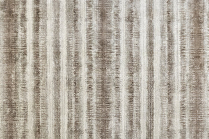 9 x 12 Tan Ivory & Brown Hand Woven Rug