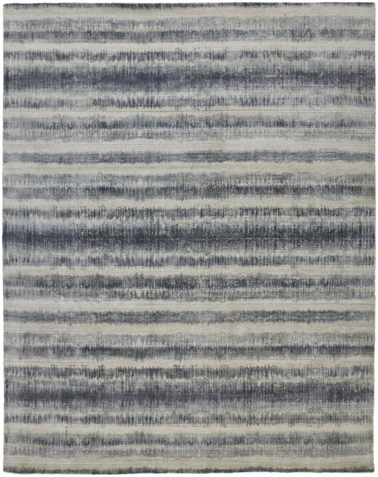 12 x 15 Ivory & Blue Hand Woven Rug