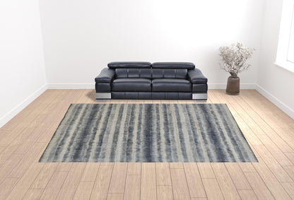 12 x 15 Ivory & Blue Hand Woven Rug