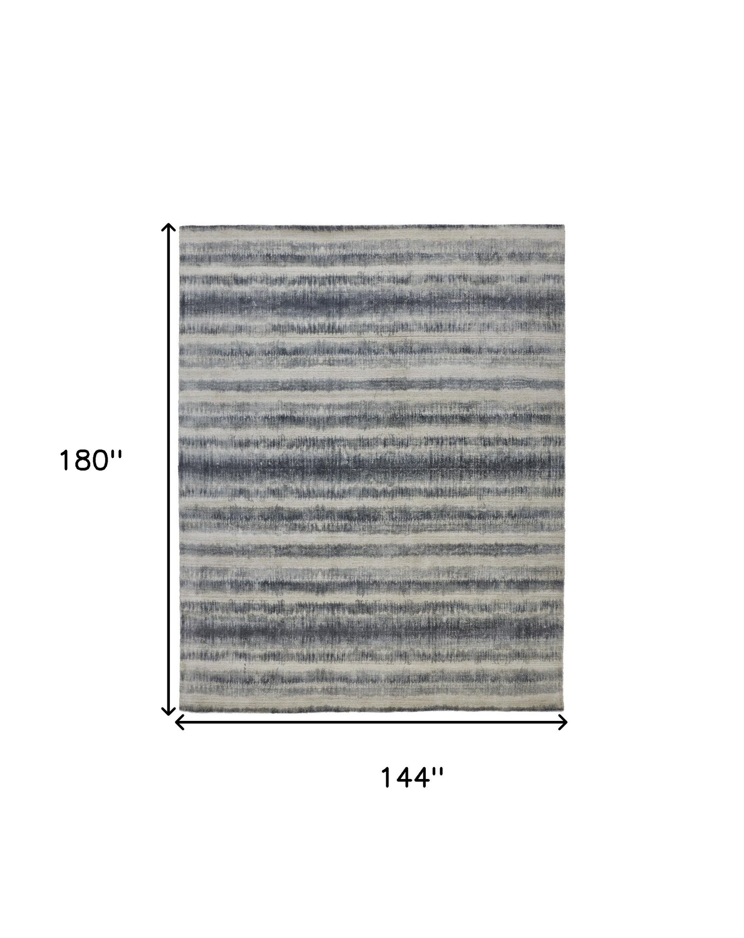 12 x 15 Ivory & Blue Hand Woven Rug