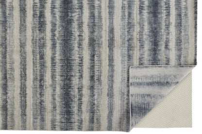 12 x 15 Ivory & Blue Hand Woven Rug