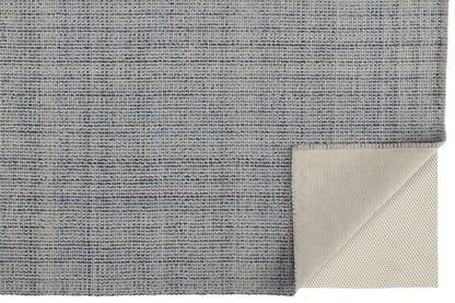 9 x 12 Tan & Blue Hand Woven Rug