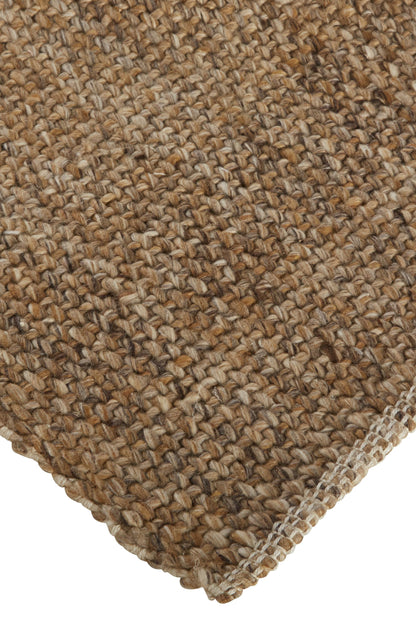 8 x 10 Brown Hand Woven Rug