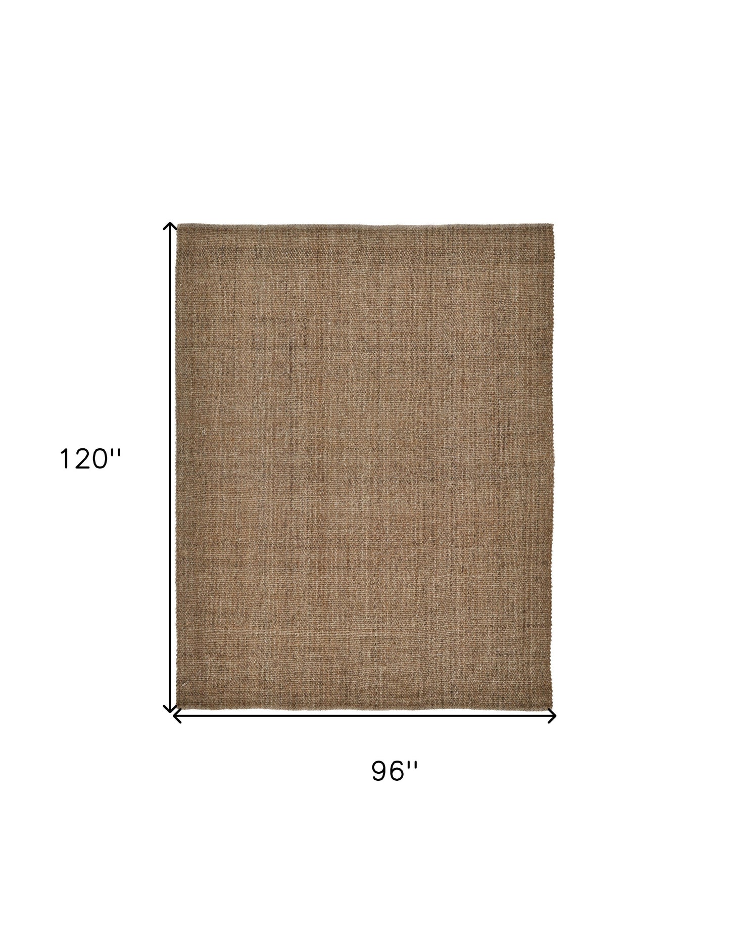 8 x 10 Brown Hand Woven Rug