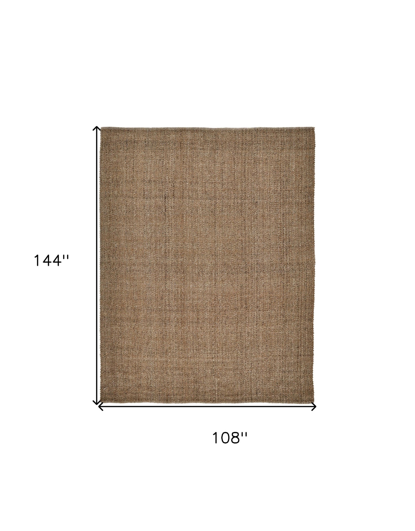 9 x 12 Brown Hand Woven Rug