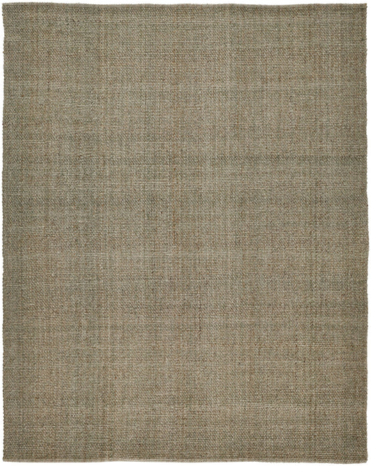 12 x 15 Green & Tan Hand Woven Rug