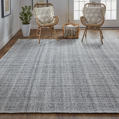 9 x 12 Gray Hand Woven Rug