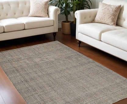 9 x 12 Beige & Gray Hand Woven Rug