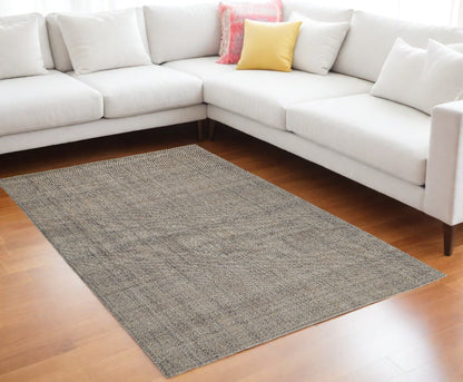 12 x 15 Beige & Gray Hand Woven Rug