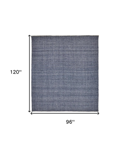 8 x 10 Blue Hand Woven Rug