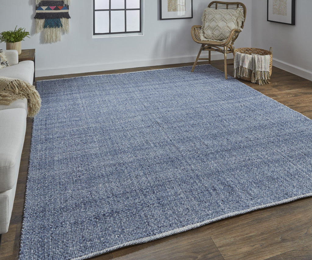 8 x 10 Blue Hand Woven Rug