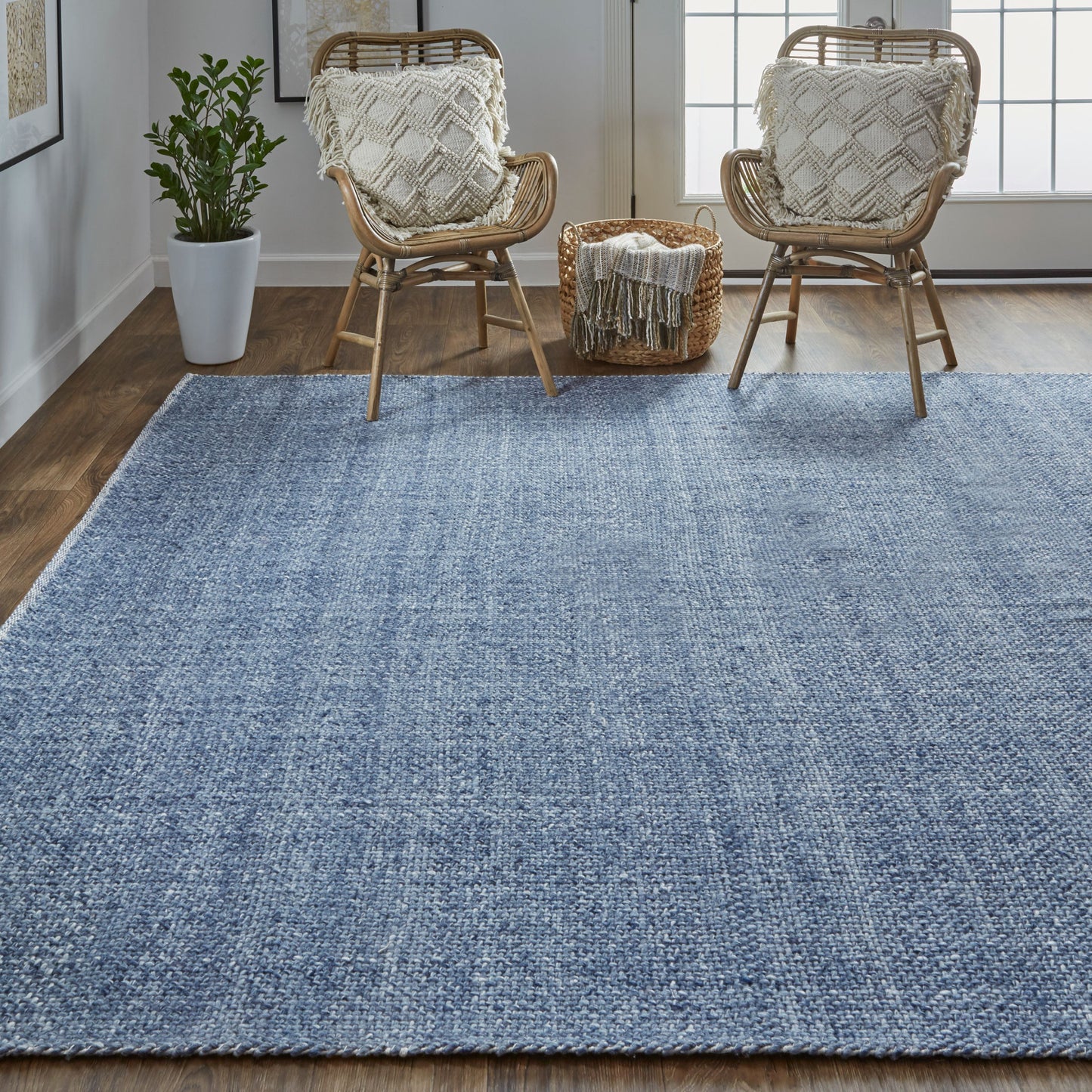 8 x 10 Blue Hand Woven Rug