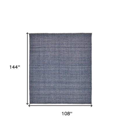 9 x 12 Blue Hand Woven Rug