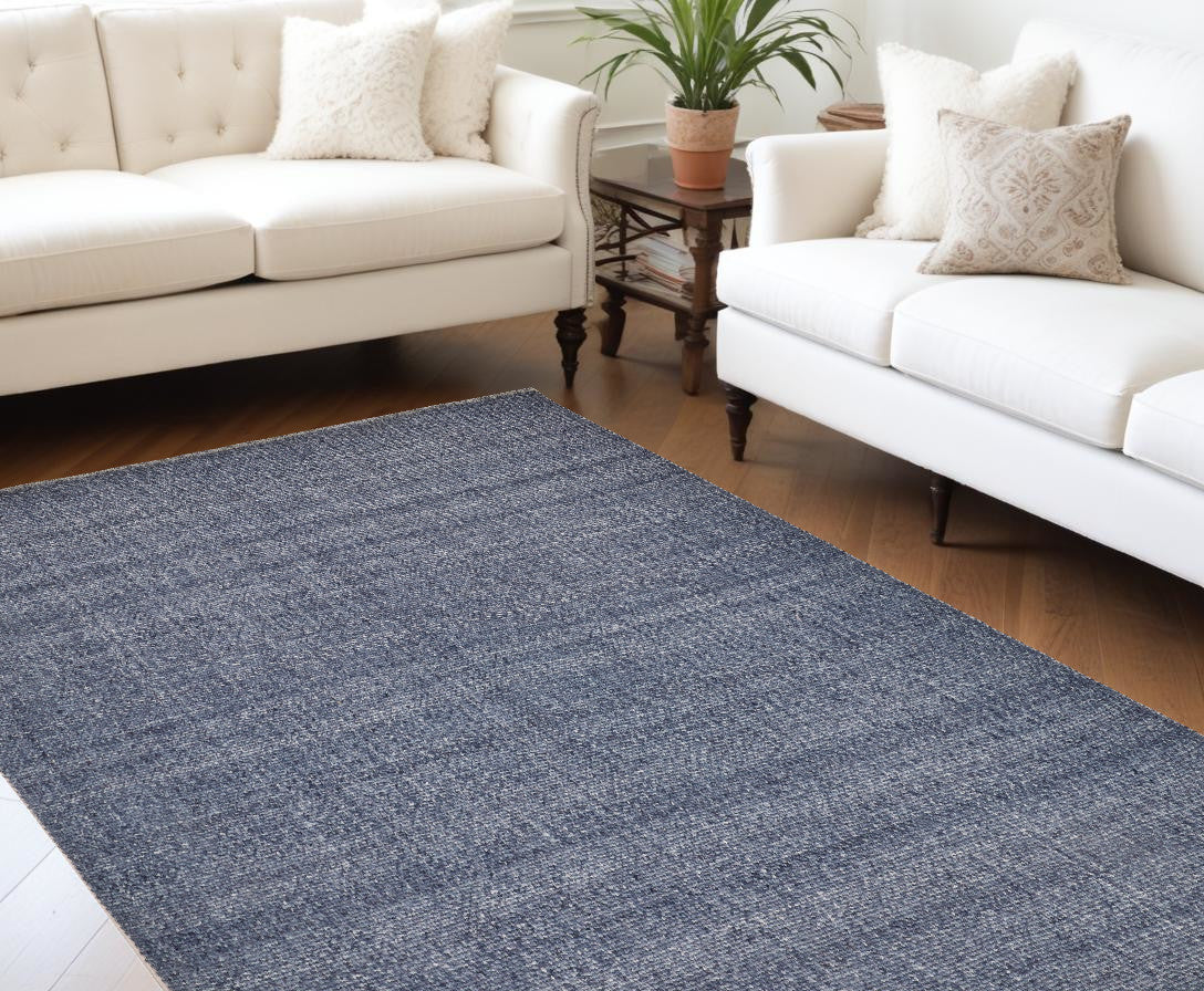 9 x 12 Blue Hand Woven Rug