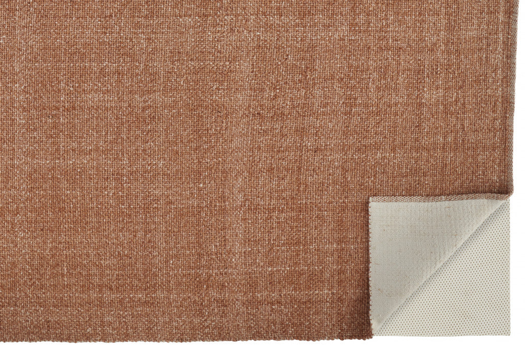 8 x 10 Orange Hand Woven Rug