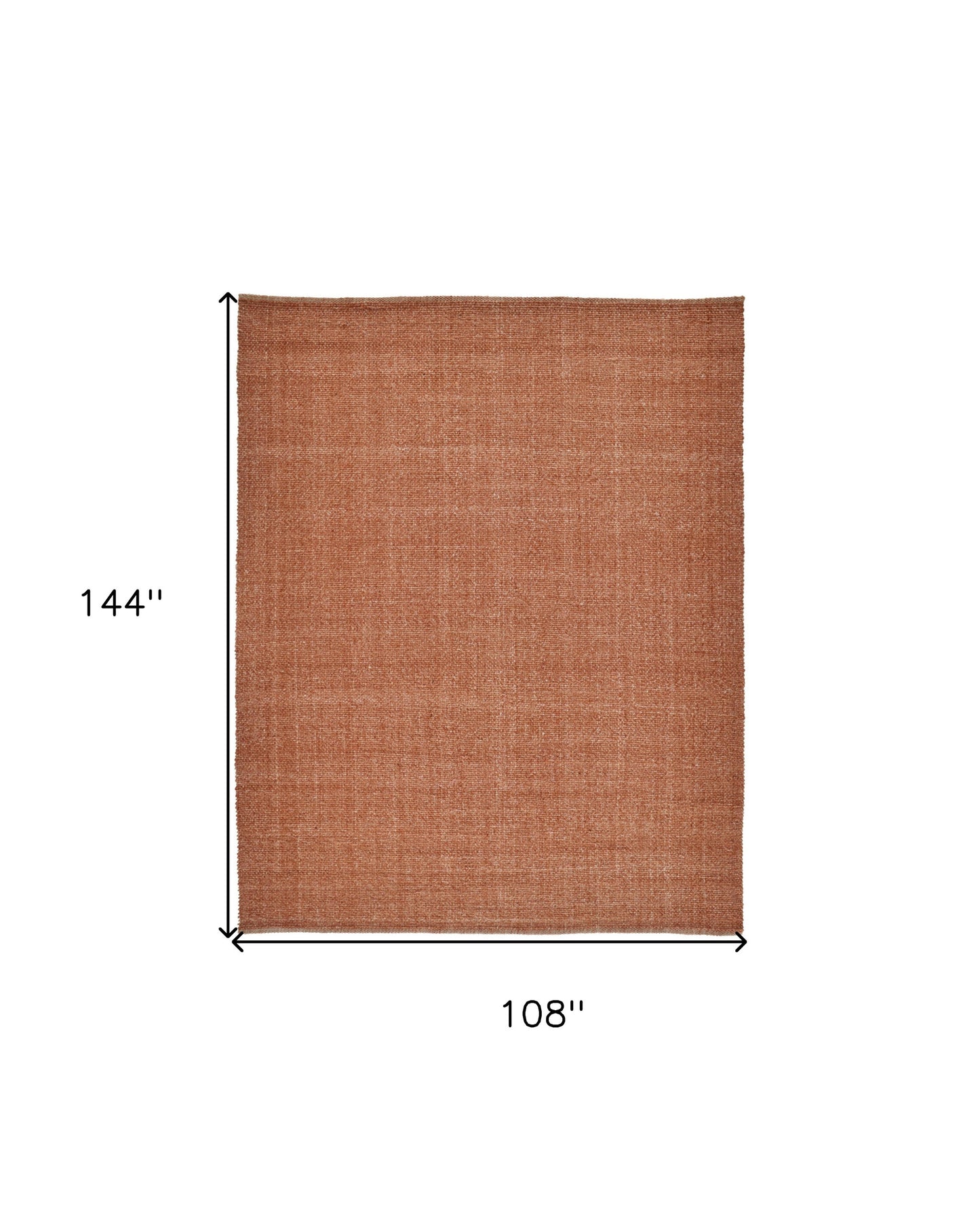 9 x 12 Orange Hand Woven Rug