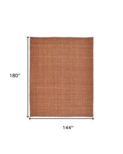 12 x 15 Orange Hand Woven Rug