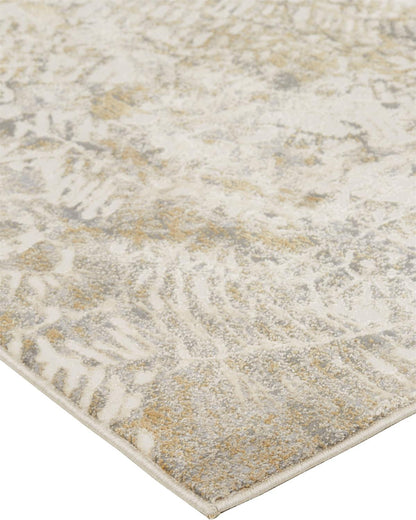 9 x 12 Ivory Tan & Gray Rug