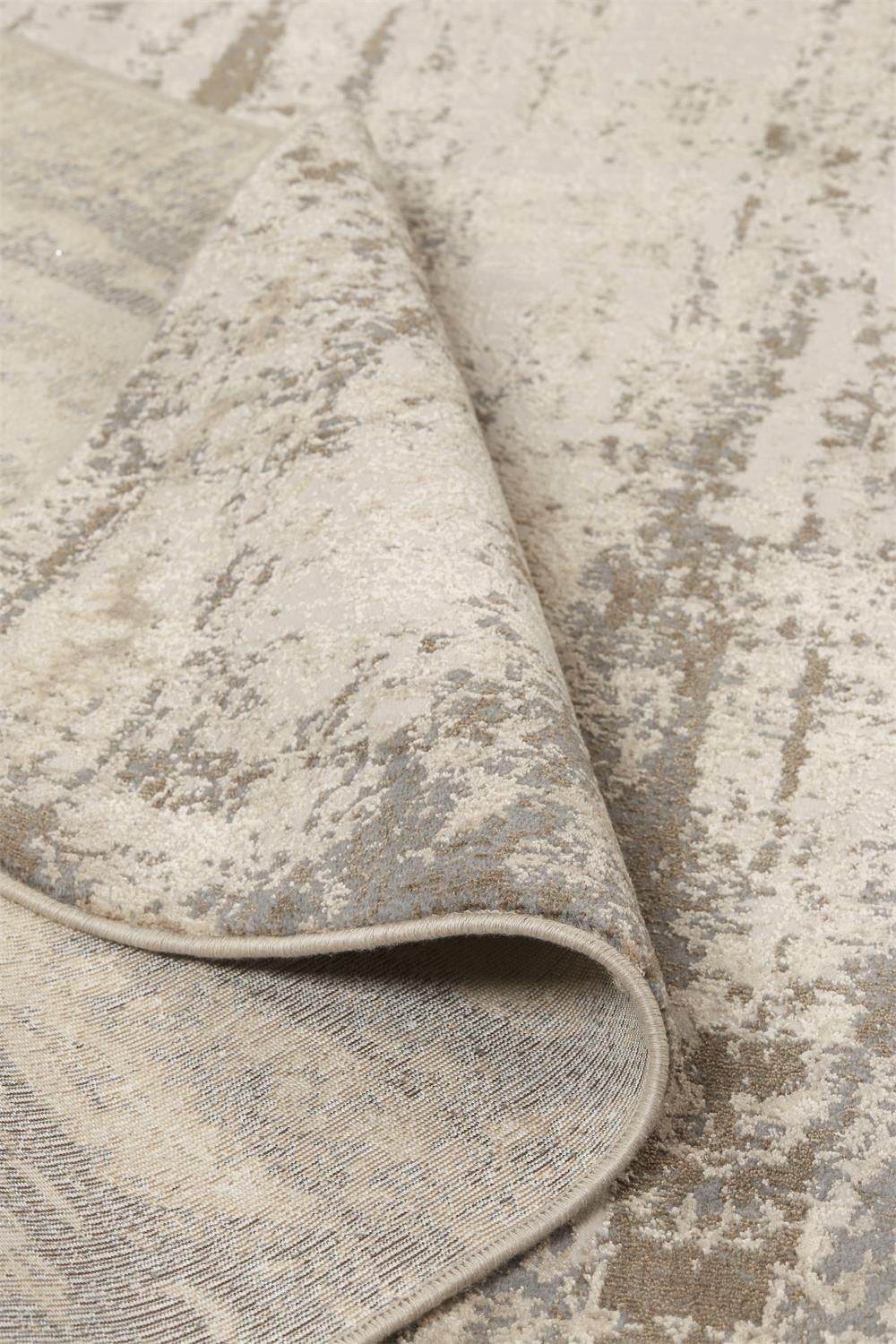 9 x 12 Ivory & Brown Rug